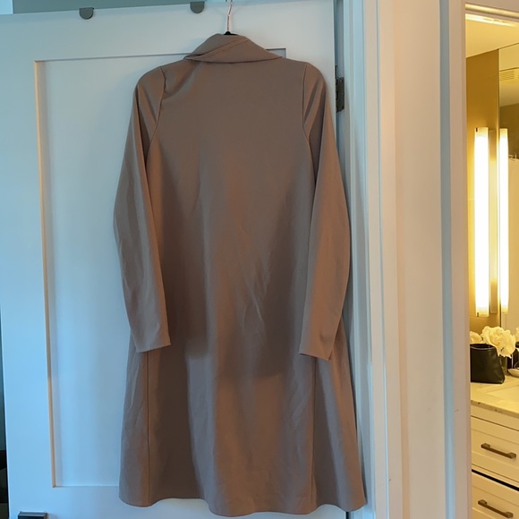 Beige dress over coat - Picture 2 of 2